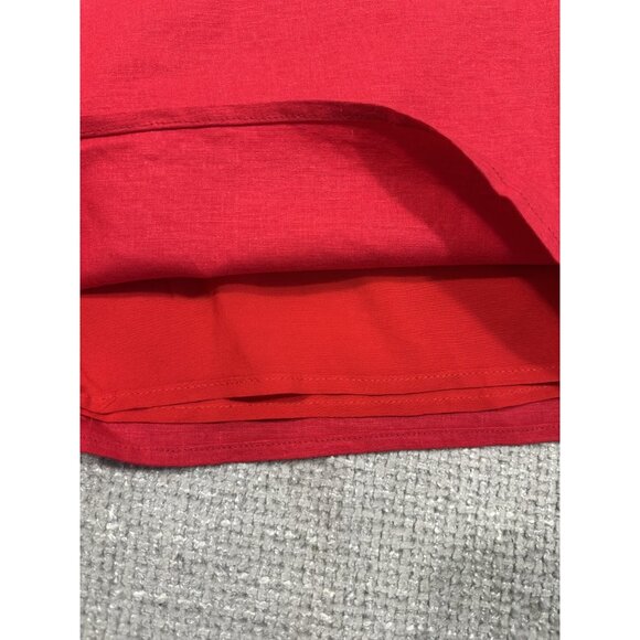 Revolve Majorelle Jumpsuit Womens XS Linen Blend‎ Wide Leg Cropped Summer Read - Picture 12 of 16